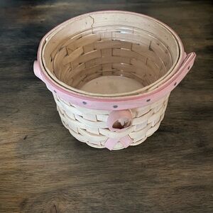 Longaberger Breast American Cancer Society Basket Horizon Of Hope 2006 Pink